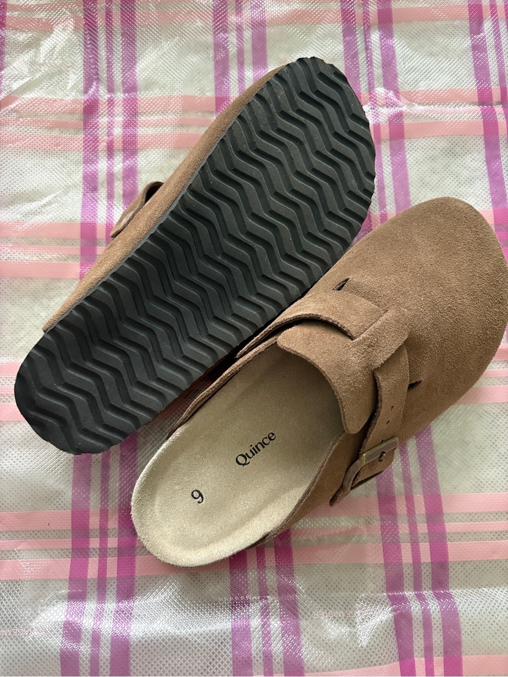 Quince Brown Suede Clog Mules - Picture 3 of 4